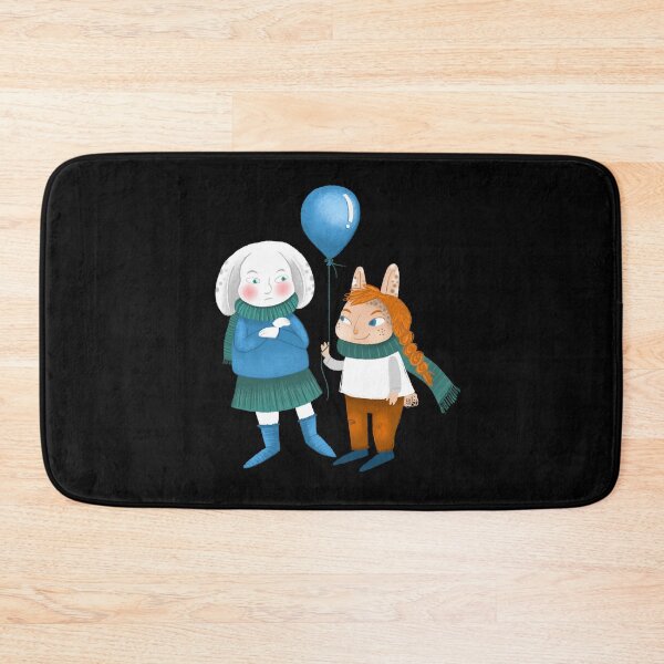 Item preview, Two rabbits and a balloon (hand drawn) designed and sold by jasmineberry.