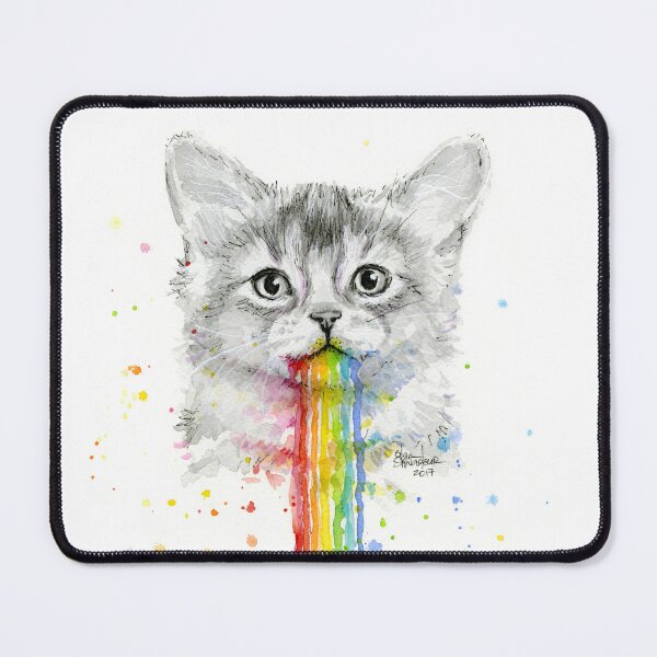 Item preview, Cute Kitten Puking Rainbows designed and sold by Olga Shvartsur.