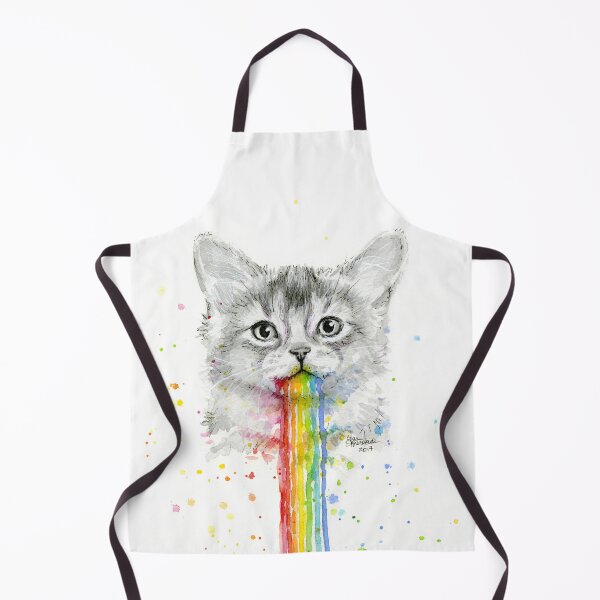 Item preview, Cute Kitten Puking Rainbows designed and sold by Olga Shvartsur.