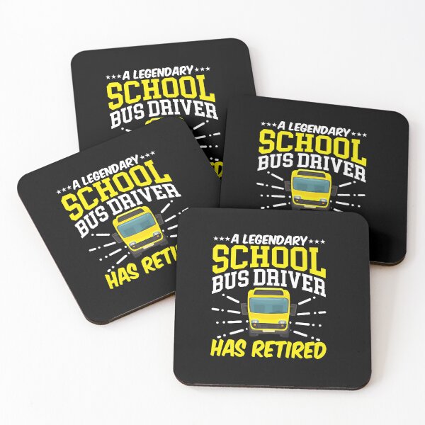 Item preview, RETIRED LEGENDARY SCHOOL BUS DRIVER BUS LOVER designed and sold by sobriowslen.