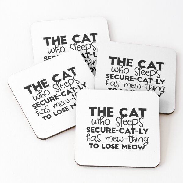 Item preview, funny sleeping cat quotes I designed and sold by FlinArt.