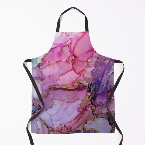 Item preview, Magenta Gold Marble Abstract Ink designed and sold by Olga Shvartsur.