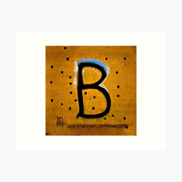 Letter B graffiti ( book )  Art Print for Sale by UNIX-G