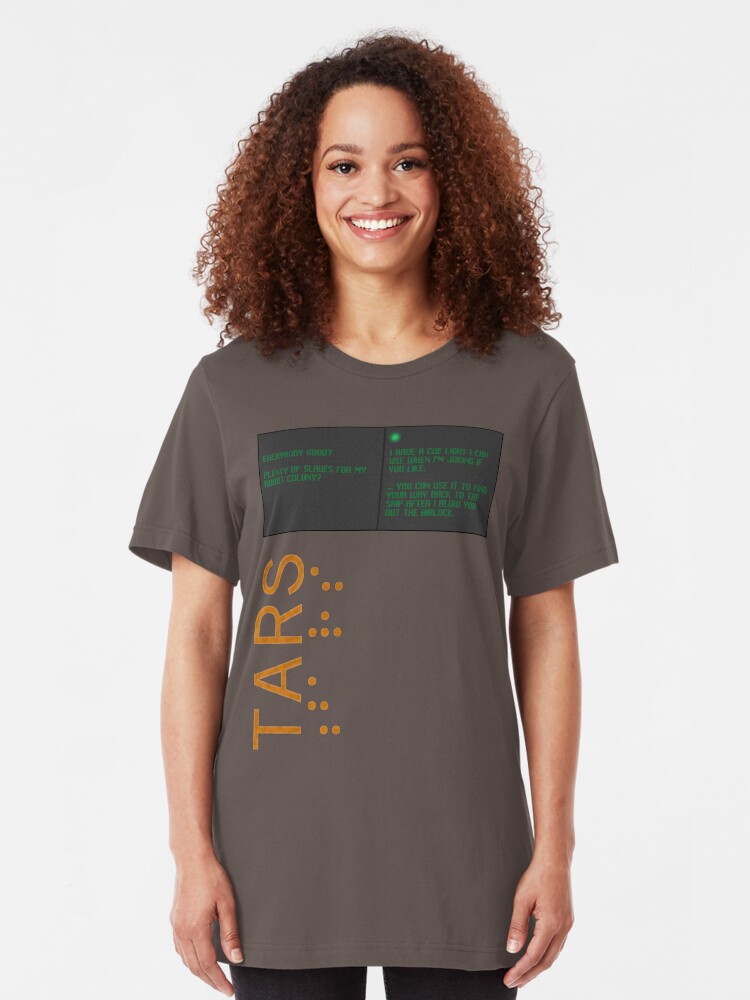 Alternate view of TARS: Slaves for My Robot Colony Slim Fit T-Shirt