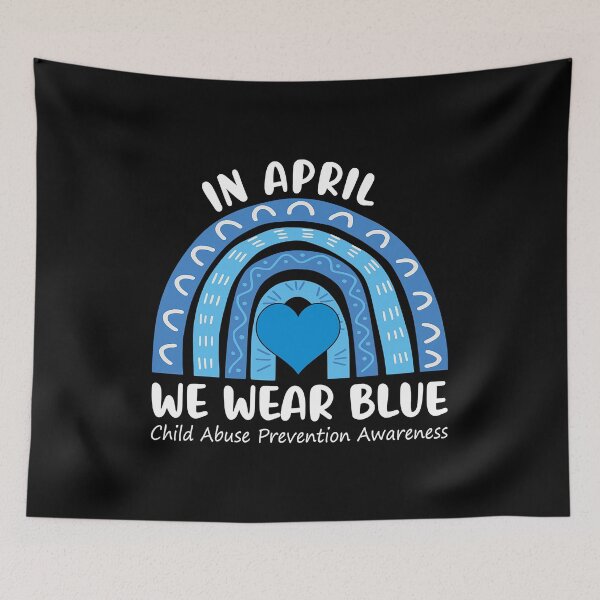 Item preview, In April We Wear Blue Cool Child Abuse Prevention Awareness designed and sold by HaaChris-Artis.