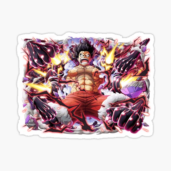 Luffy Gear 4 Stickers For Sale Redbubble