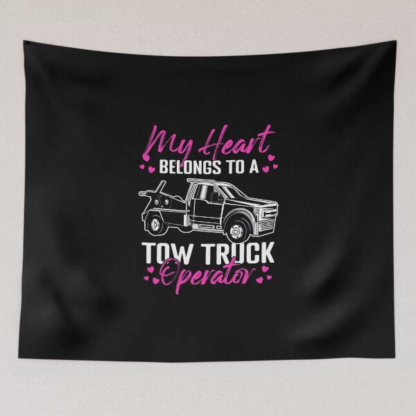 Item preview, My Heart Belongs To A Trucker Funny Towing For Tow Operators designed and sold by Nessshirts.