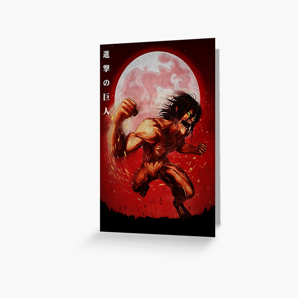 "ATTACK ON TITAN ATTACK TITAN" Greeting Card by CIRCLERET Redbubble