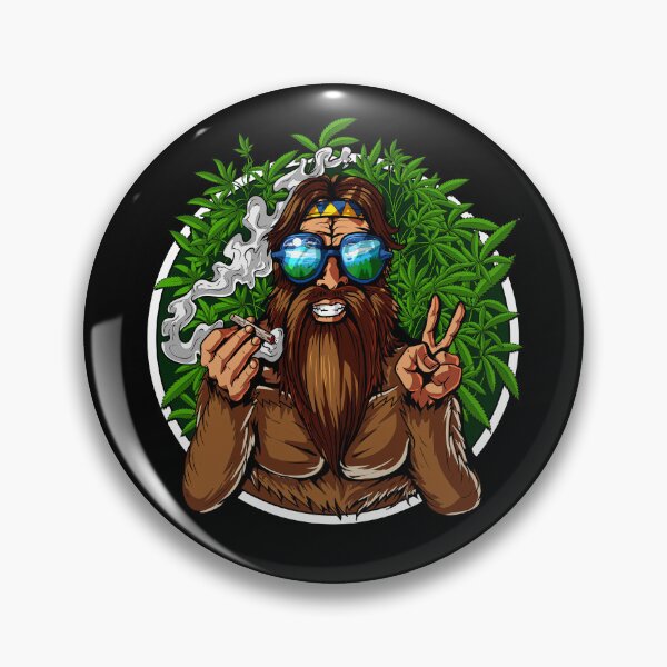 Item preview, Hippie Bigfoot Smoking Weed designed and sold by underheaven.
