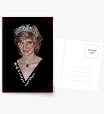 Prinzessin Diana - Promi (Ölfarbe Kunst) Modern Style Postkarten