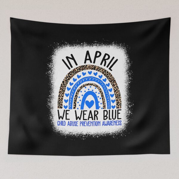 Item preview, In April We Wear Blue Cool Child Abuse Prevention Awareness designed and sold by HaaChris-Artis.