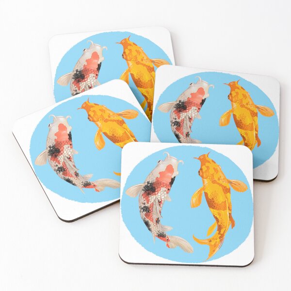 Item preview, Yin Yang Carp Balance Taijitu Japanese Nishikigoi Koi Fish designed and sold by Minnesnowta.