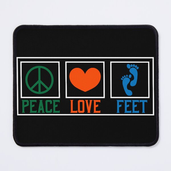 Item preview, Peace Love Feet designed and sold by Real-World-Tees.