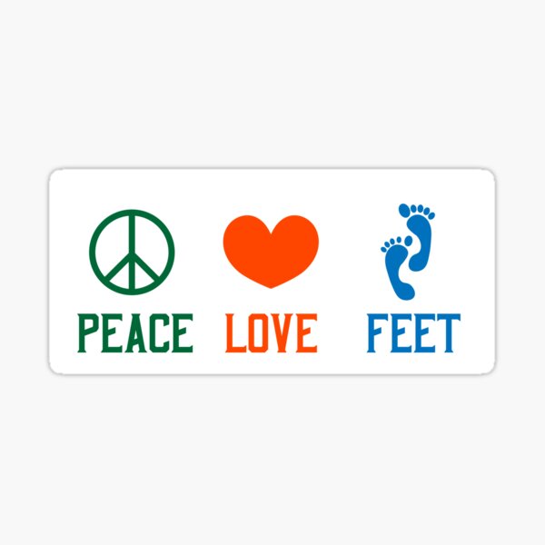 Item preview, Peace Love Feet designed and sold by Real-World-Tees.