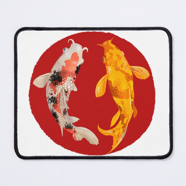 Item preview, Yin Yang Carp Balance Taijitu Japanese Nishikigoi Koi Fish designed and sold by Minnesnowta.