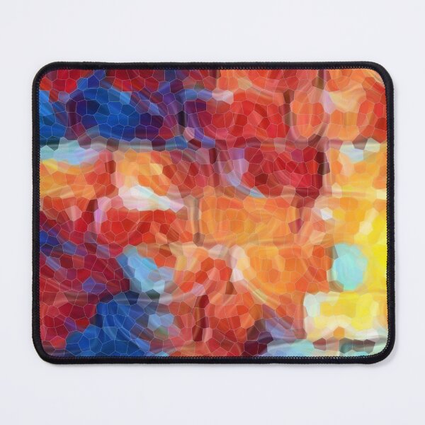 Item preview, smoothly painted brick wall in blue yellow and red shades designed and sold by mister-john.