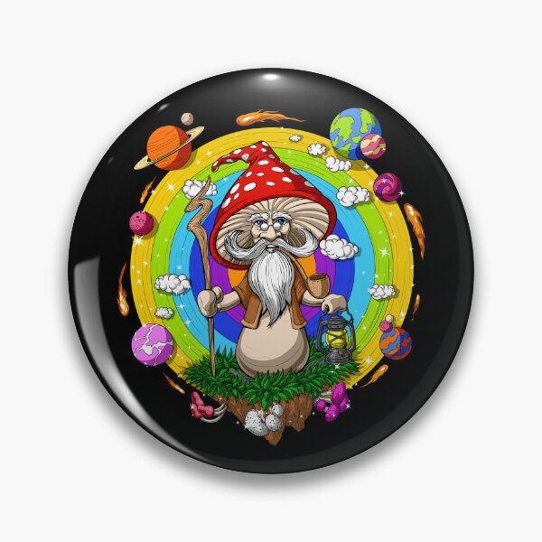 Item preview, Hippie Mushroom Wizard designed and sold by underheaven.