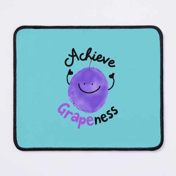 Item preview, Achieve Grapeness - Punny Garden  designed and sold by CarolinLindem.