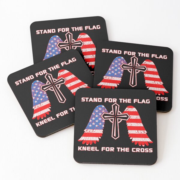 Item preview, I Stand For The Flag And Kneel For The Cross  designed and sold by WoodburyLake.