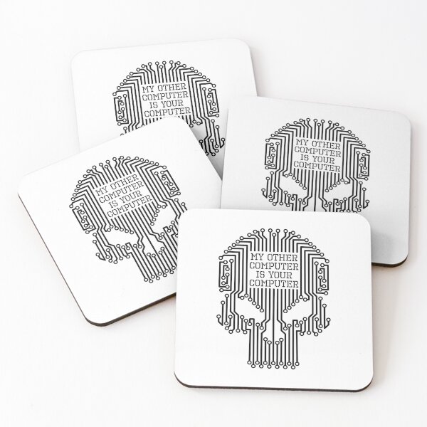 Item preview, Funny Hacker My Other Computer Is Your Computer Skull designed and sold by GrandeDuc.
