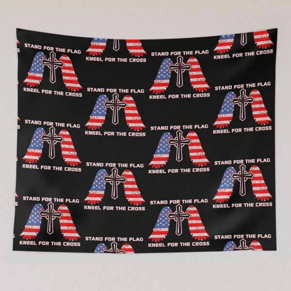 Item preview, I Stand For The Flag And Kneel For The Cross  designed and sold by WoodburyLake.