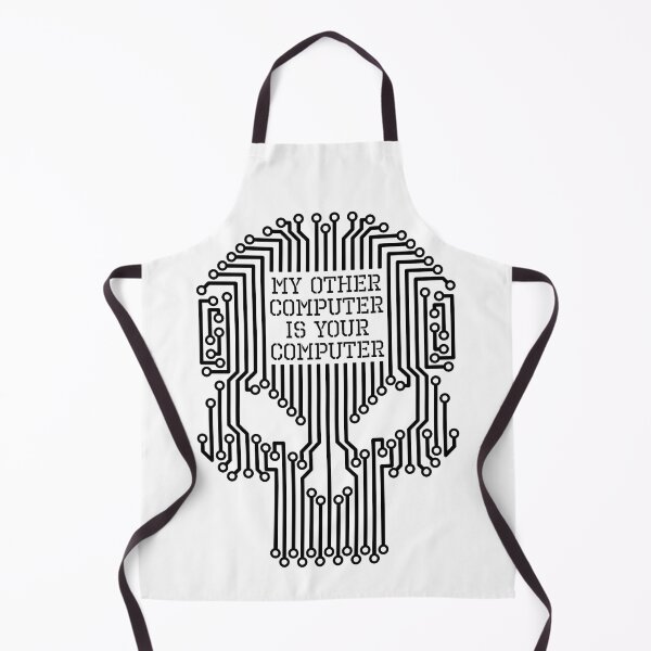 Item preview, Funny Hacker My Other Computer Is Your Computer Skull designed and sold by GrandeDuc.