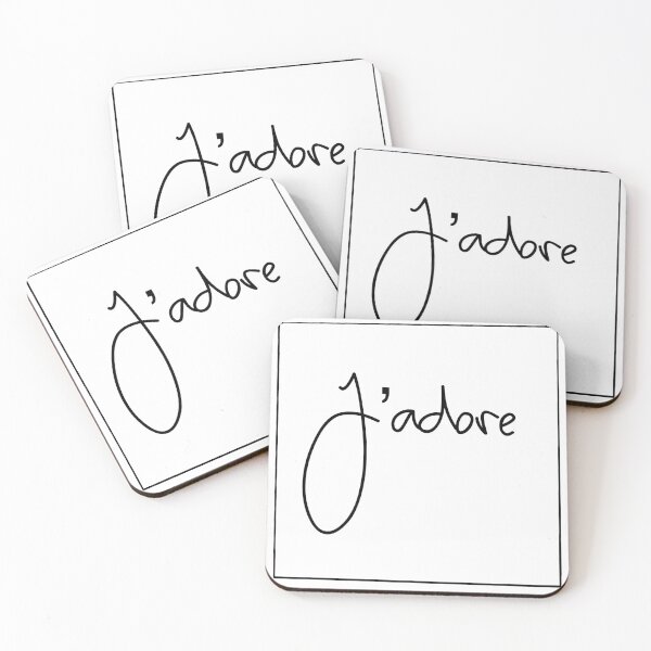 Item preview, J’adore, love, slogan saying trend french designed and sold by Ruth King.