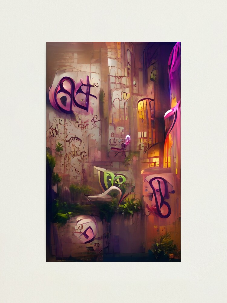 Lámina Fotográfica «Letra B Graffiti - Letras De Graffiti (Letras De ...