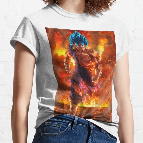 SSJ2 Son Goku Super Saiyan 2 Flame Fire 3D T-Shirt — DBZ Store