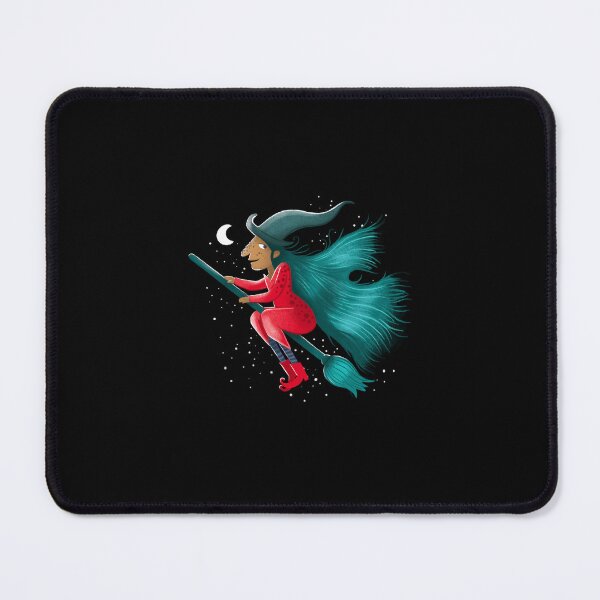 Item preview, The Red witch flying on a broomstick designed and sold by jasmineberry.