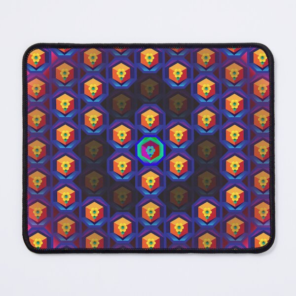 Item preview, Entheogen Container (large tiles) psychedelic geometric pattern designed and sold by Design--Spore.