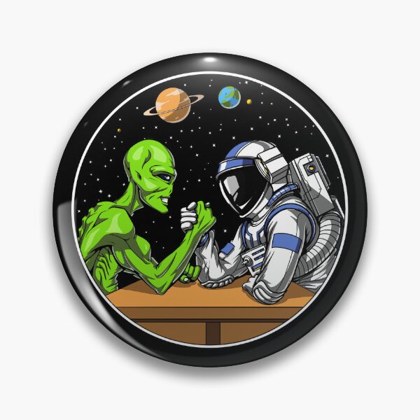Item preview, Astronaut Alien Arm Wrestling designed and sold by underheaven.