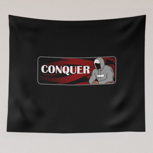 Item preview, Conquer hoodie up gym motivation  designed and sold by designsbyted.