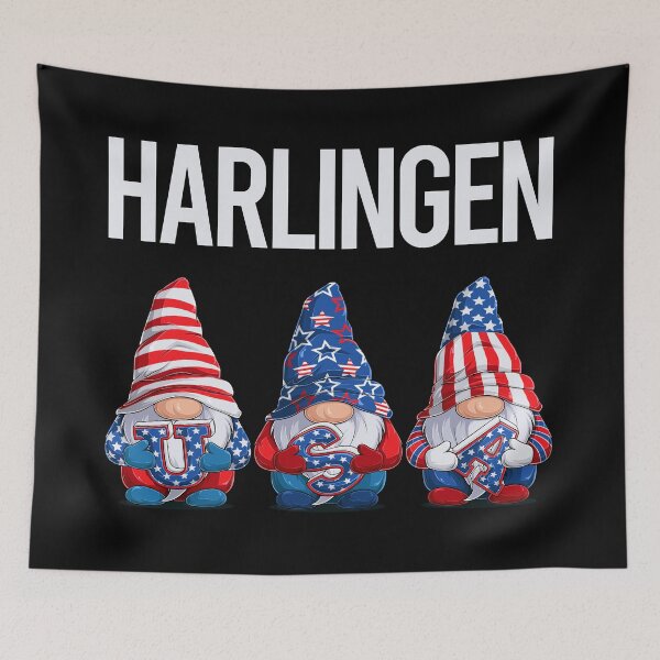 Item preview, Happy USA Gnomes Harlingen designed and sold by xaviajames9.