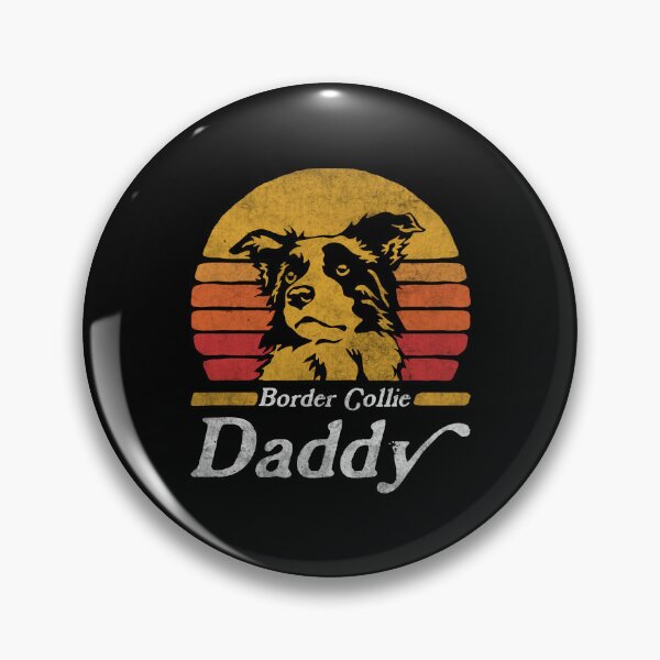 Item preview, Retro Vintage Border Collie Daddy designed and sold by More Cute Dogs.