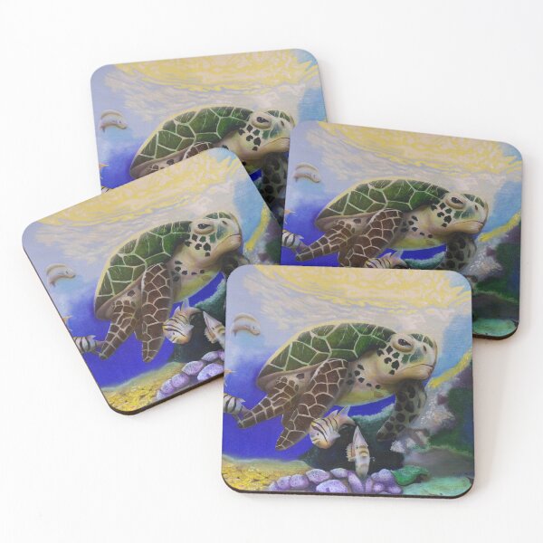 Item preview, Different Sea Turtle Cruising the Ocean floor  designed and sold by TJHstudio.