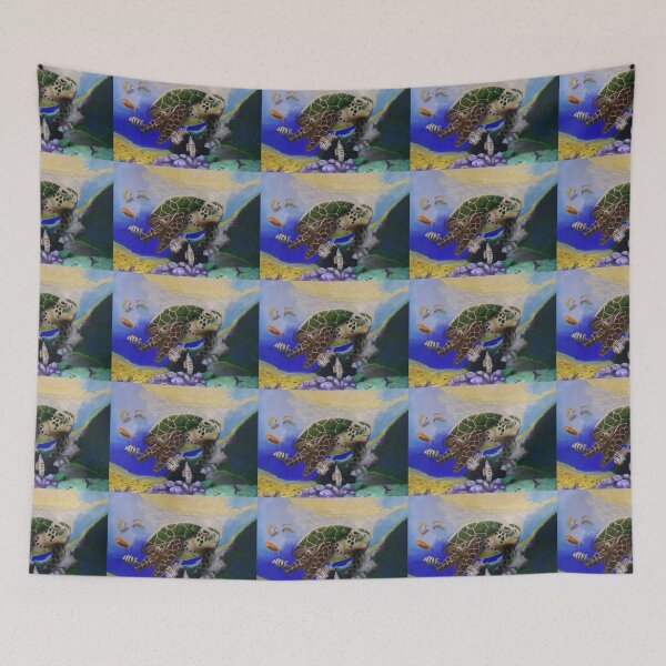 Item preview, Different Sea Turtle Cruising the Ocean floor  designed and sold by TJHstudio.