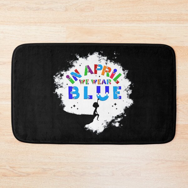 Item preview, In April We Wear Blue For Autism Awareness Rainbow Puzzle designed and sold by HaaChris-Artis.