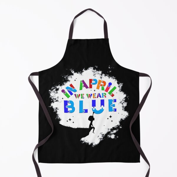 Item preview, In April We Wear Blue For Autism Awareness Rainbow Puzzle designed and sold by HaaChris-Artis.