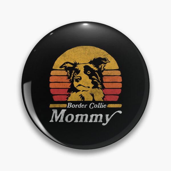 Item preview, Mamá Border Collie Retro Vintage designed and sold by More Cute Dogs.