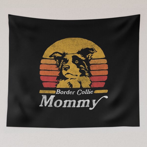 Item preview, Retro Vintage Border Collie Mommy designed and sold by More Cute Dogs.
