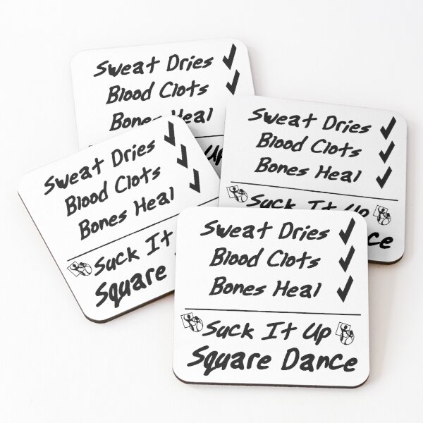 Item preview, Sweat Blood Bones BLK designed and sold by Square Dancing Gifts & Merchandise.