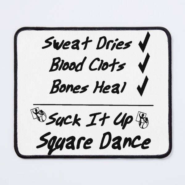 Item preview, Sweat Blood Bones BLK designed and sold by Square Dancing Gifts & Merchandise.
