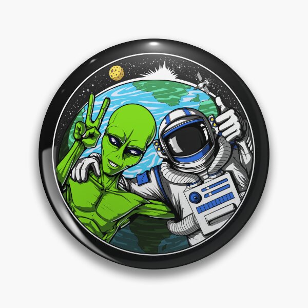 Artikelvorschau, Astronaut Außerirdischer Frieden entworfen und verkauft von underheaven.