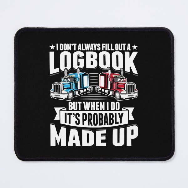 Item preview, Funny Trucker Logbook Truck Driving Tractor Trailer designed and sold by GardNewerd.