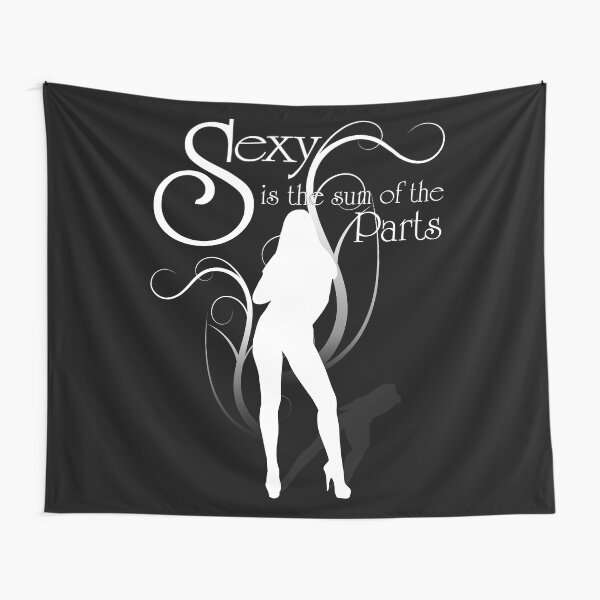 Sexy Parts Typography Design Tapestry