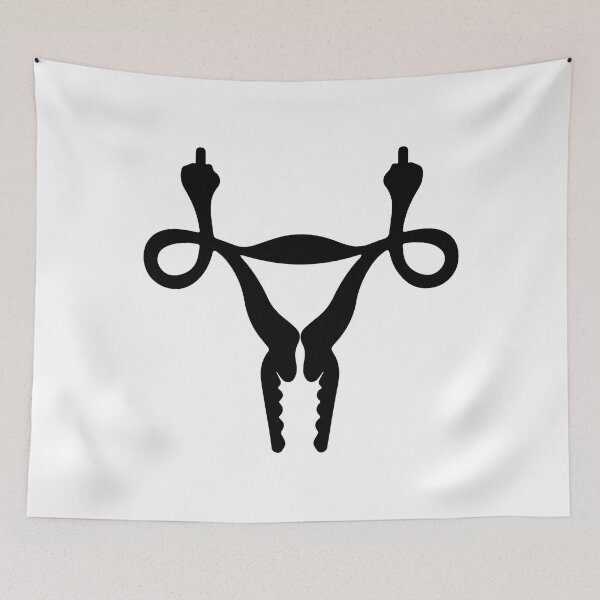 Item preview, Uterus Middle Finger, Angry Uterus, Funny gift. designed and sold by Sarocha Kaewsanod.