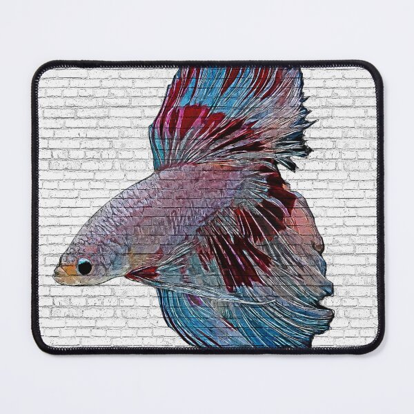 Item preview, Blue and Pink Betta Splendens, Siamese Fighting Fish - Custom Pet Portrait Art Studio designed and sold by Custom Pet Portrait Art Studio.