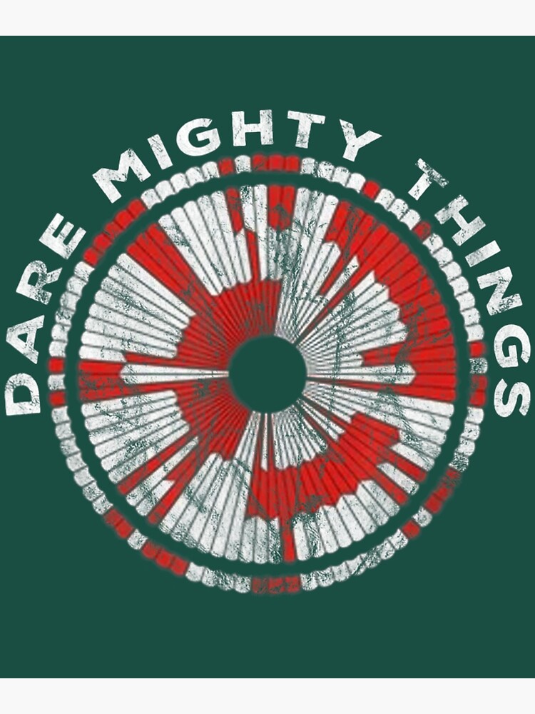 "Dare Mighty Things Perseverance Mars Rover Parachute Code" Poster for