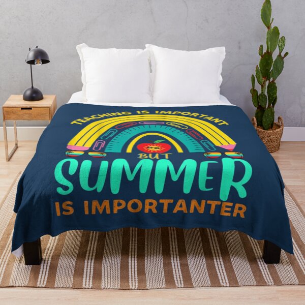 Item preview, Funny summer vacation Quote,teaching is important but summer vacation is importanter ,Cool summer va        designed and sold by YunhiStyleMV.